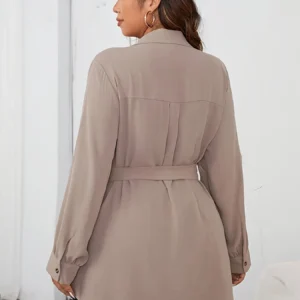 Unisex Shirt – Belted, Plus Size | Premium Fabric | Comfortable Daily Wear