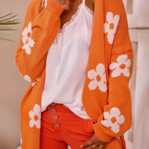 Plus Size Women's 2025 Autumn New Cardigan Star Pattern Fashion Loose Daily Home Lazy Style Sweater