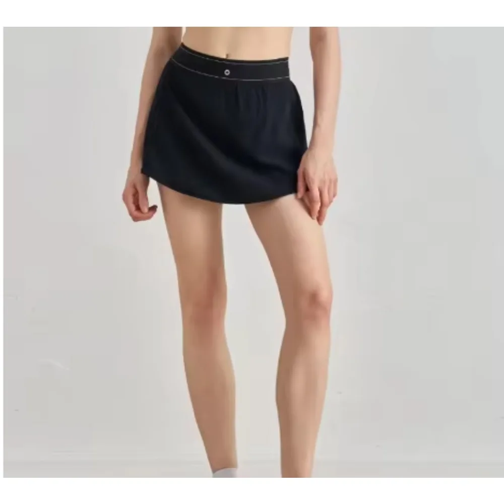 2025 OL Trendy Women's Running Golf Tennis Fitness Yoga Wide Leg Straight Pants Quick Dry with Elastic Cuffs Reflective Details - Image 3